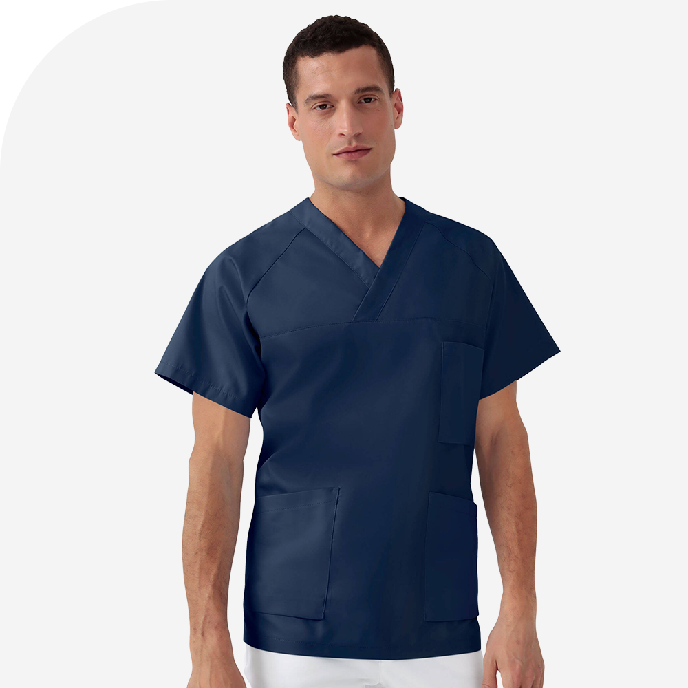 DER Kasack-Kasack Herren - V-Ausschnitt navy